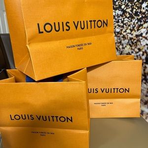 Louis Vuitton paper shops bag